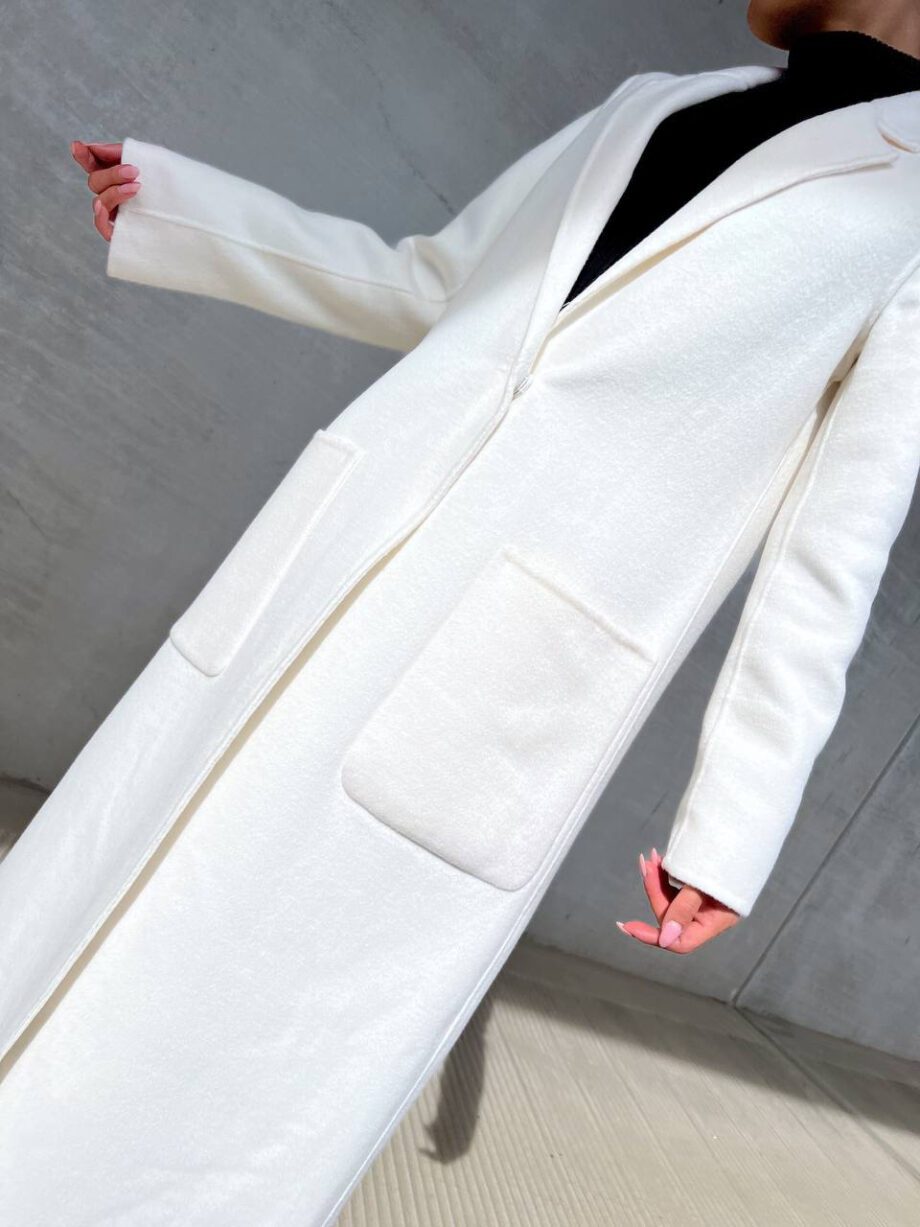 Shop Online Cappotto lungo un bottone bianco Vicolo