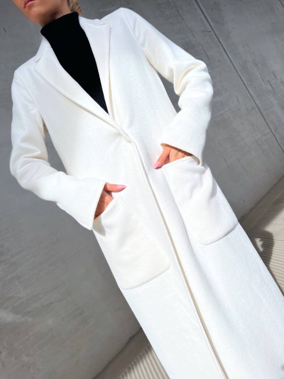 Shop Online Cappotto lungo un bottone bianco Vicolo