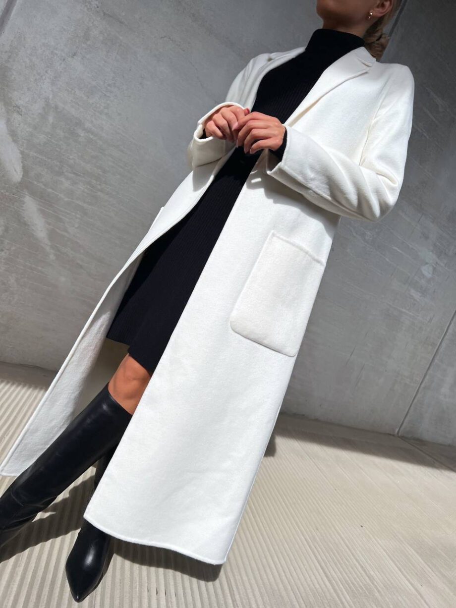 Shop Online Cappotto lungo un bottone bianco Vicolo