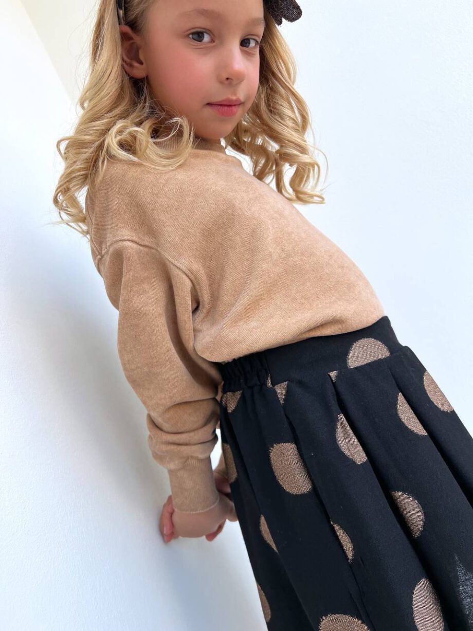 Shop Online Felpa girocollo beige sfumato Souvenir Kids