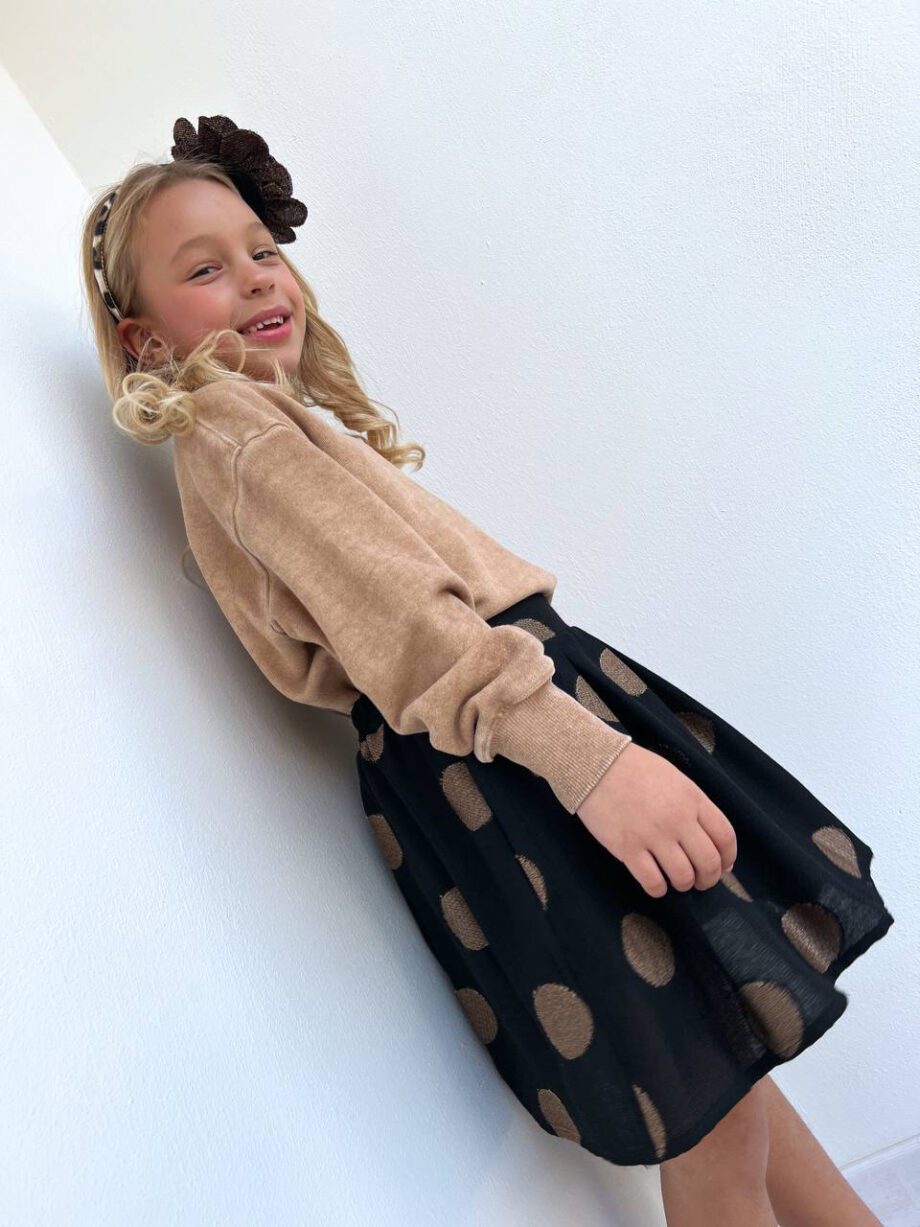 Shop Online Felpa girocollo beige sfumato Souvenir Kids