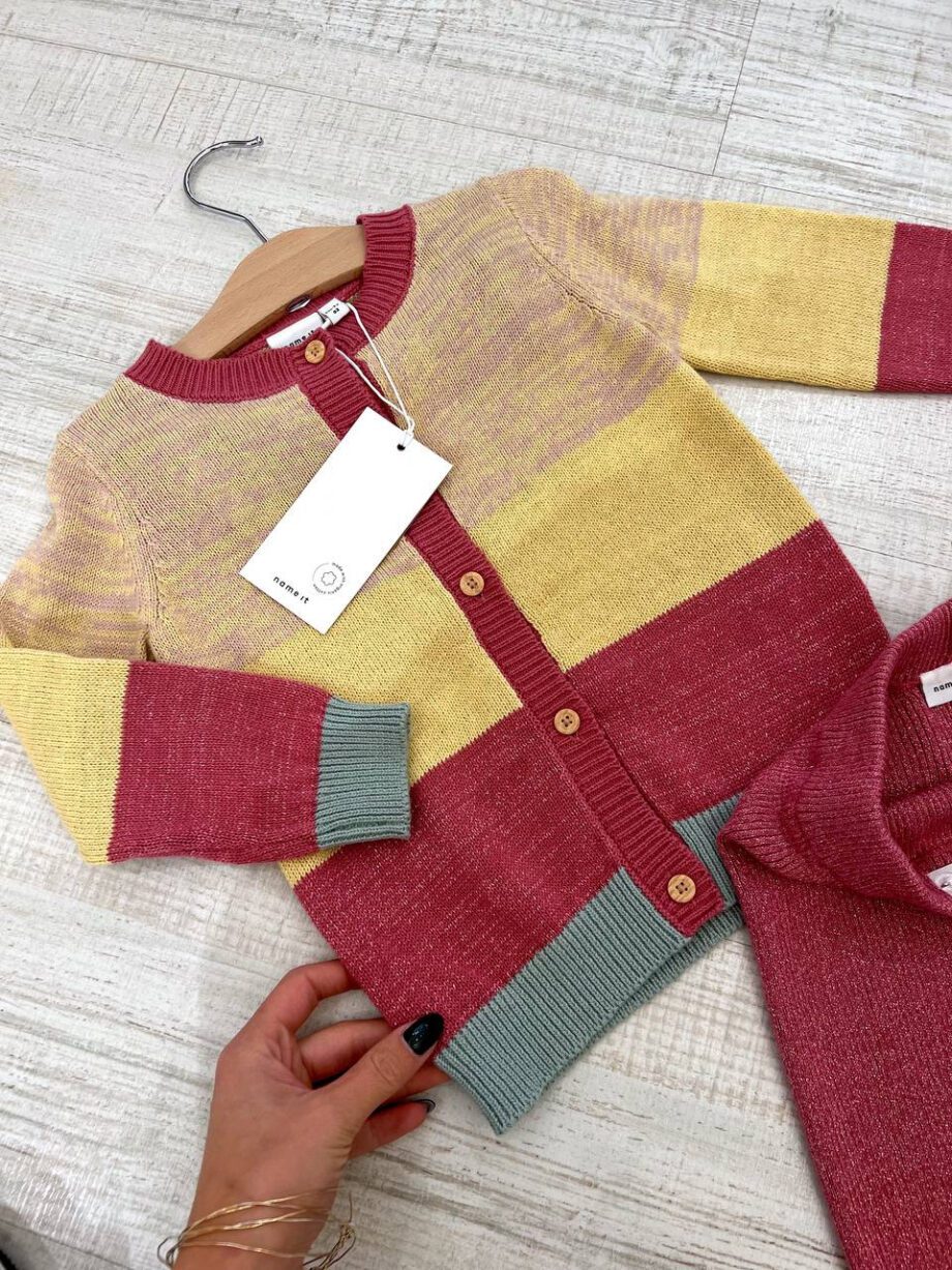 Shop Online Cardigan in maglia multicolore Name It