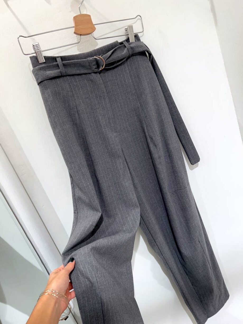 Shop Online Pantalone ampio grigio gessato Have One