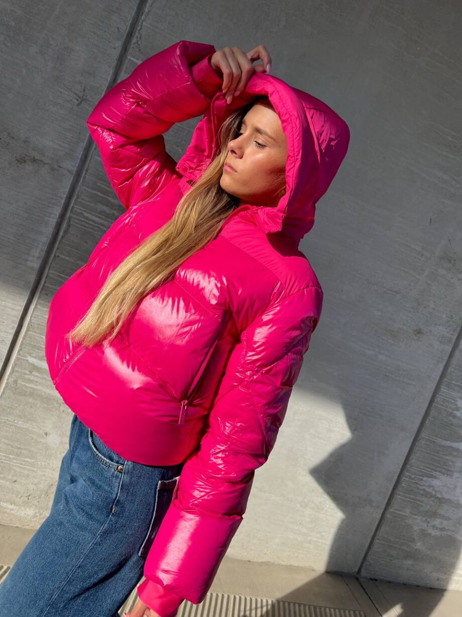 Shop Online Piumino crop fucsia Vicolo