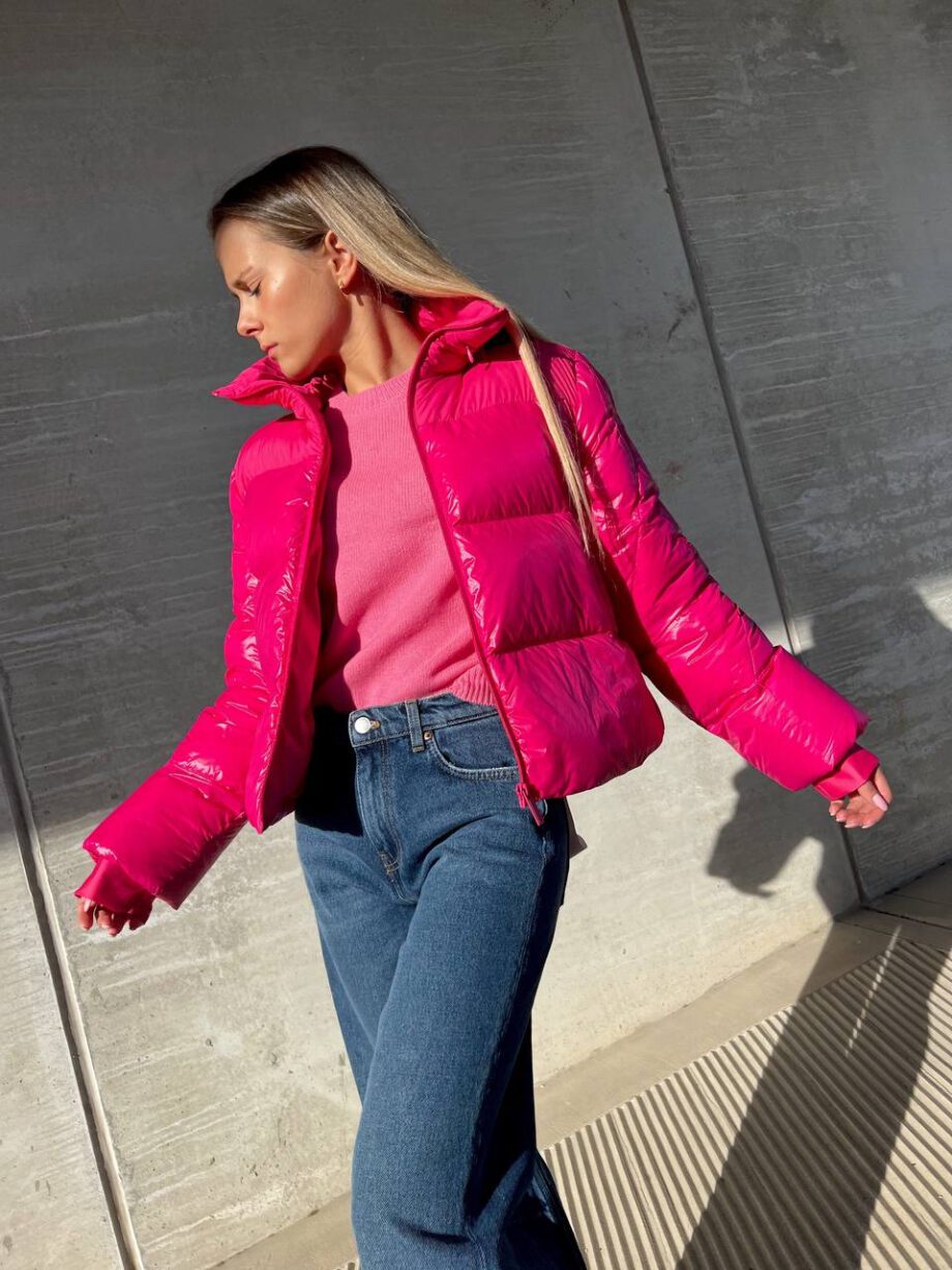 Shop Online Piumino crop fucsia Vicolo