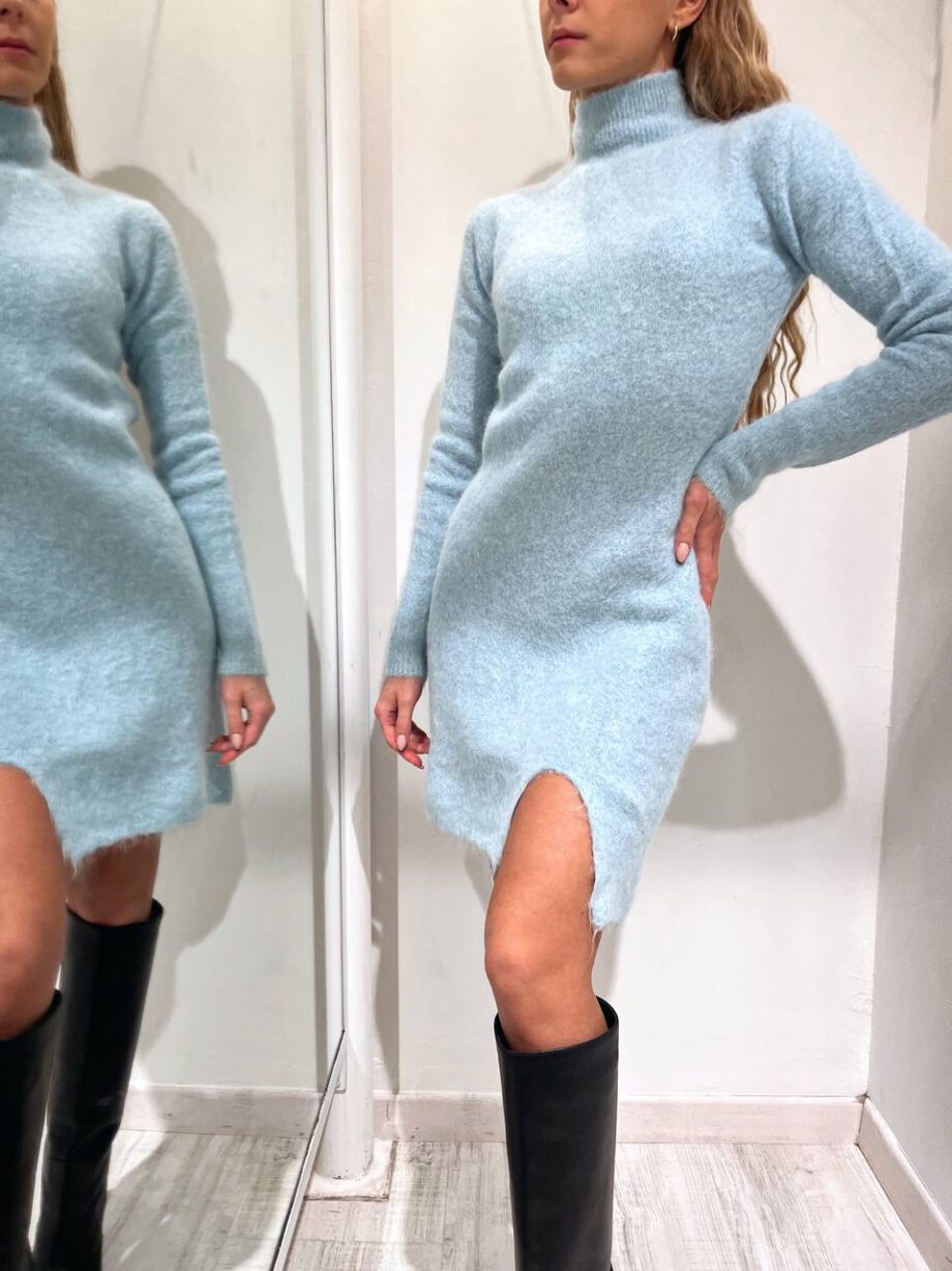 Shop Online Vestito corto polvere in maglia oblò Vicolo