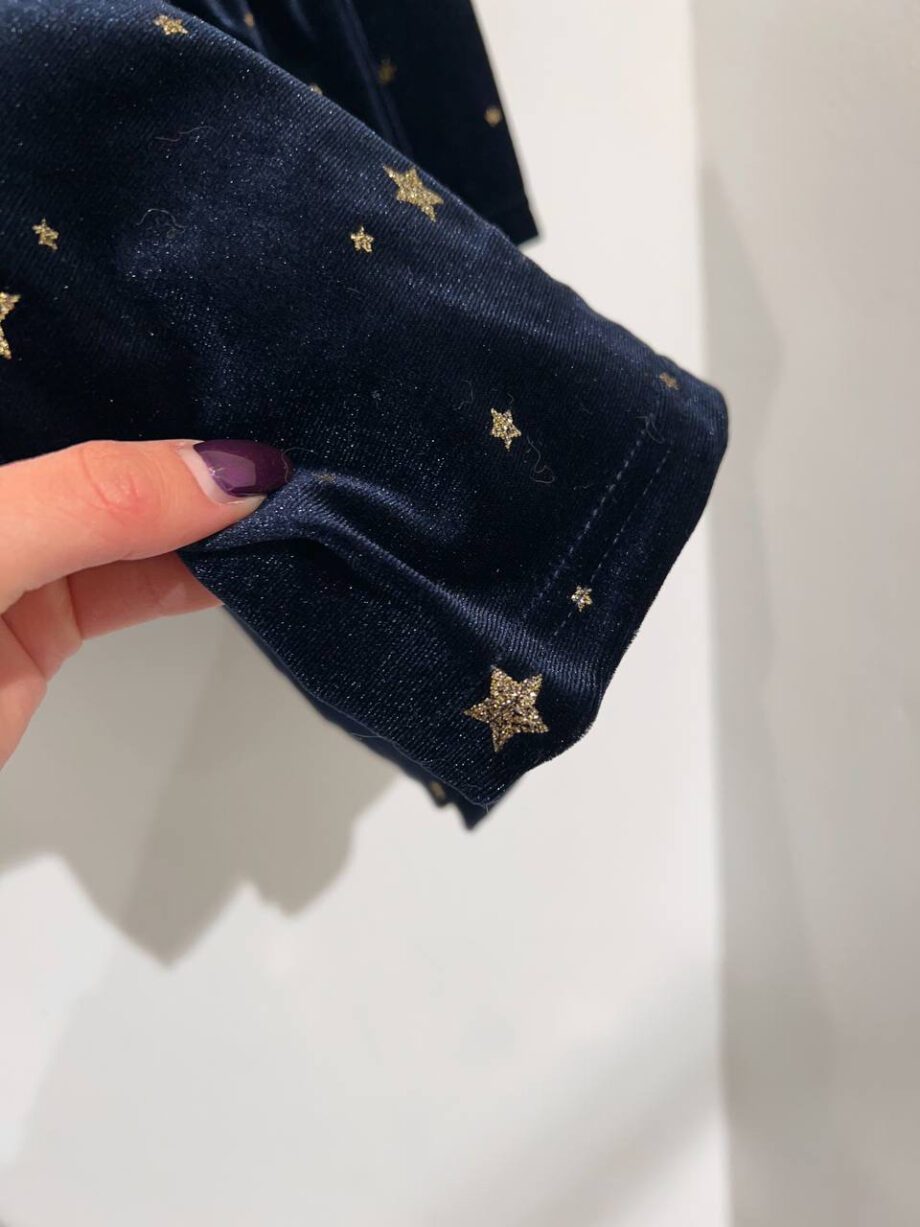 Shop Online Vestito blu in velluto con stelle Name It