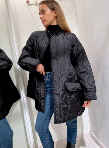 Shop Online Giaccone oversize nero Vicolo