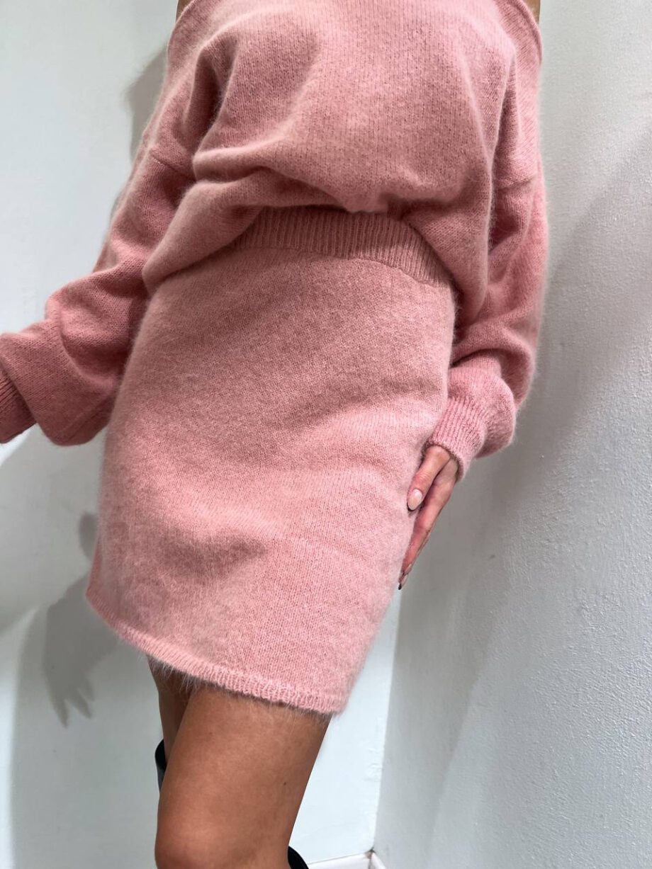 Shop Online Minigonna in maglia rosa Vicolo