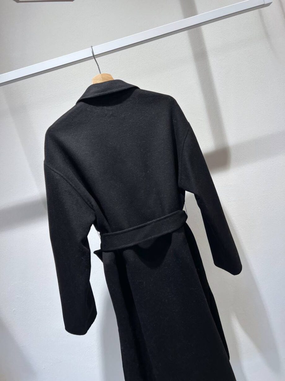 Shop Online Cappotto doppiopetto nero con fusciacca Vicolo