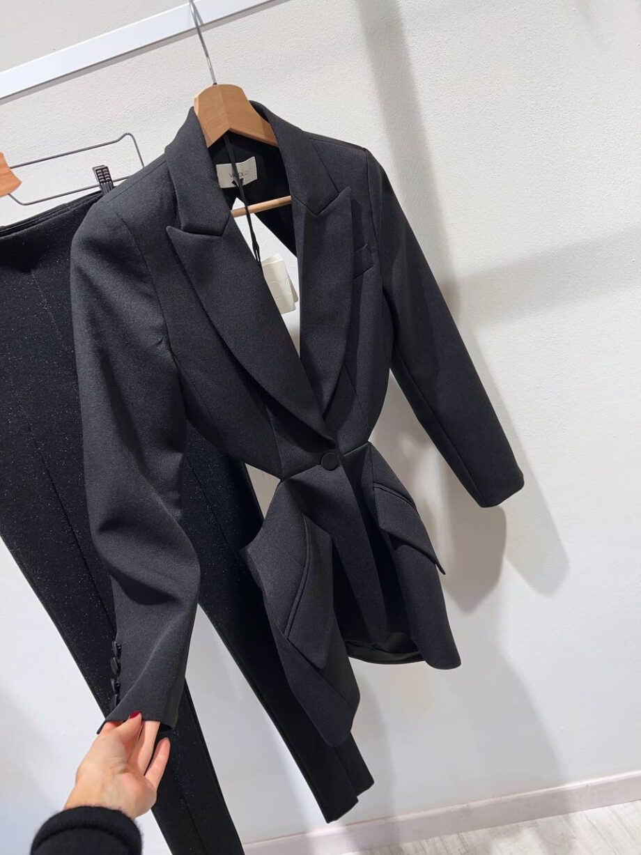 Shop Online Blazer nero cut out Vicolo