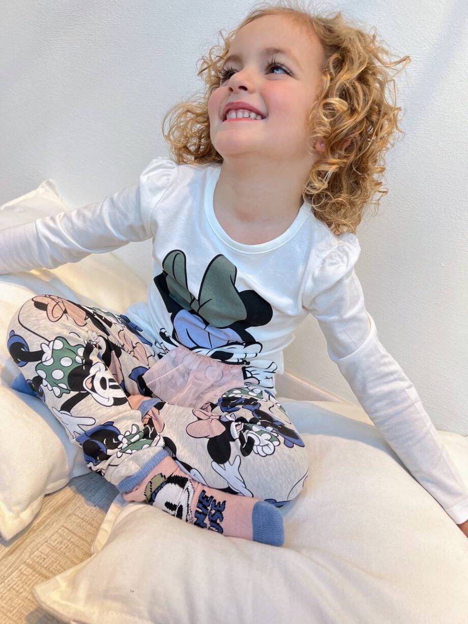 Shop Online Maglietta bianca girocollo stampa Disney Name It