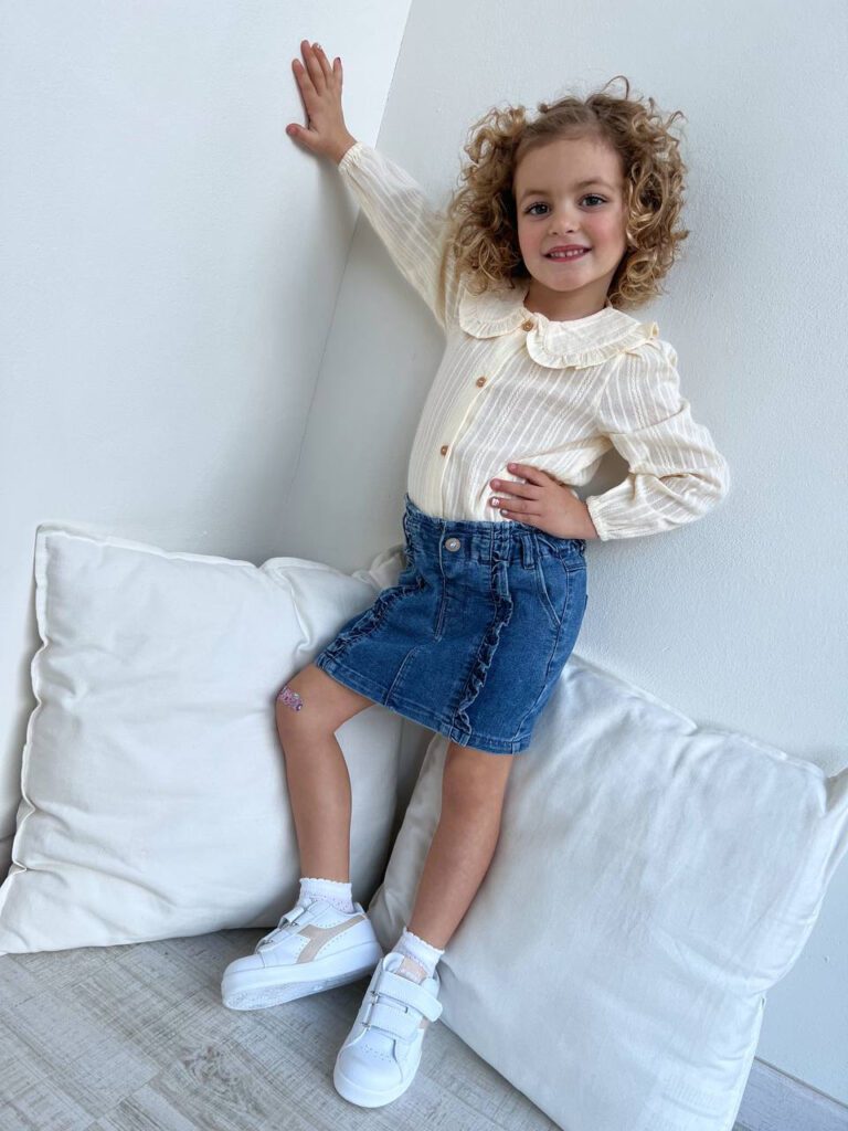 Minigonna in jeans con rouches Name It Shop Online Minigonna in jeans con rouches Name It