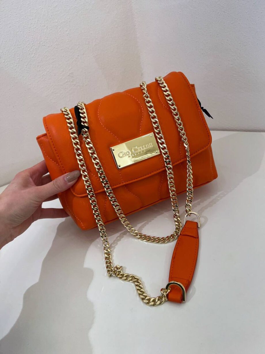 Shop Online Borsa Leyla mini matelassé arancio Gio Cellini