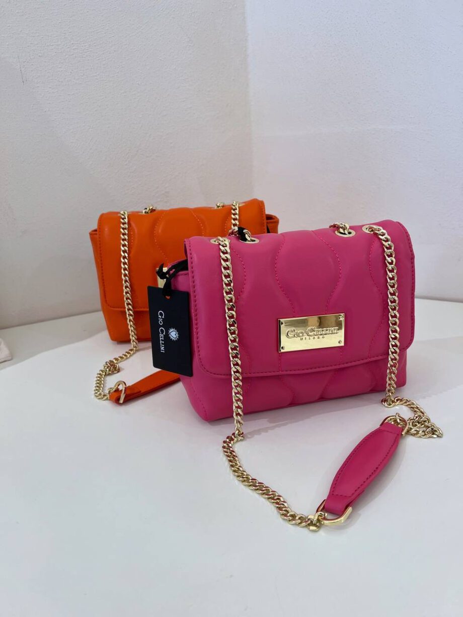 Shop Online Borsa Leyla mini matelassé arancio Gio Cellini