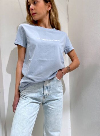 Shop Online T-shirt girocollo polvere con scritta Vicolo