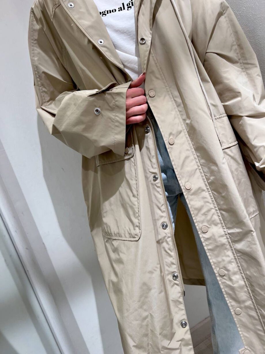 Shop Online Trench lungo over beige impermeabile Vicolo