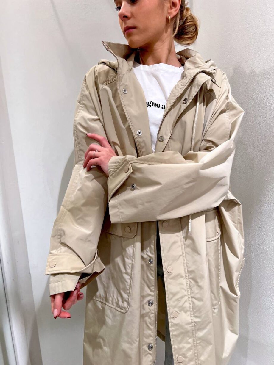 Shop Online Trench lungo over beige impermeabile Vicolo