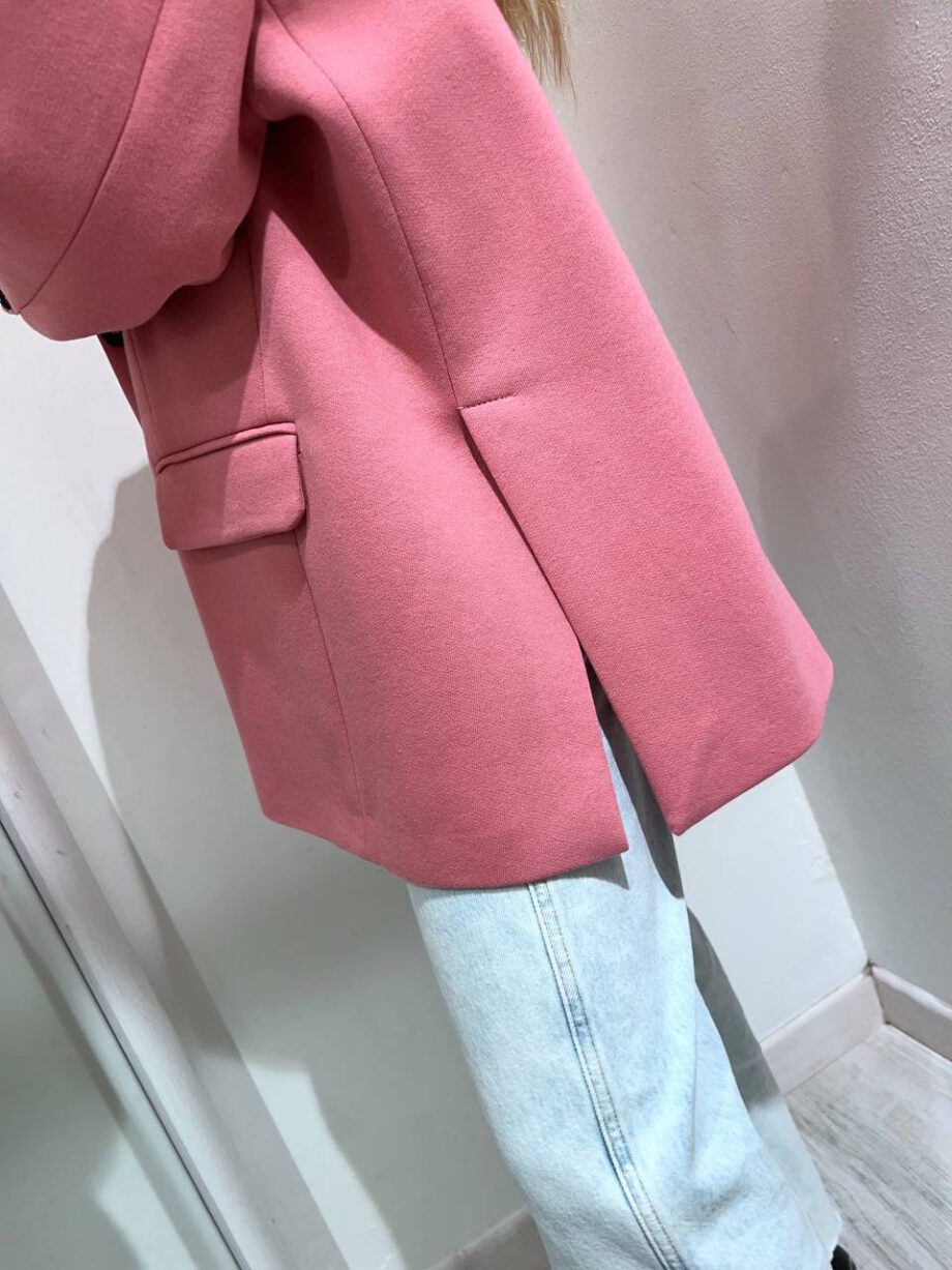 Shop Online Blazer over rosa in felpa Vicolo