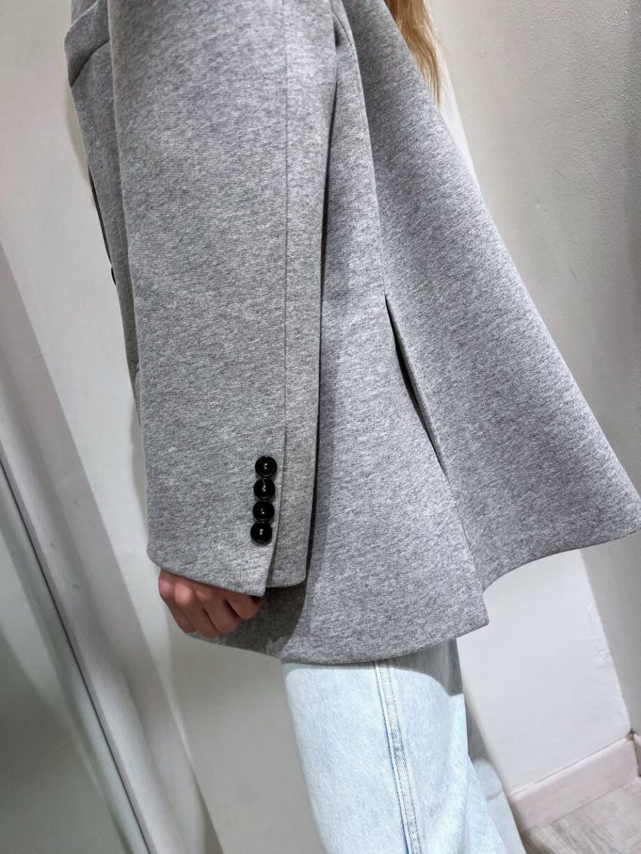 Shop Online Blazer over grigio in felpa Vicolo