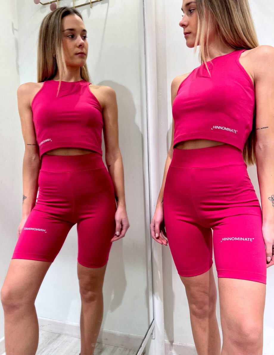 Shop Online Ciclista fucsia con logo Hinnominate