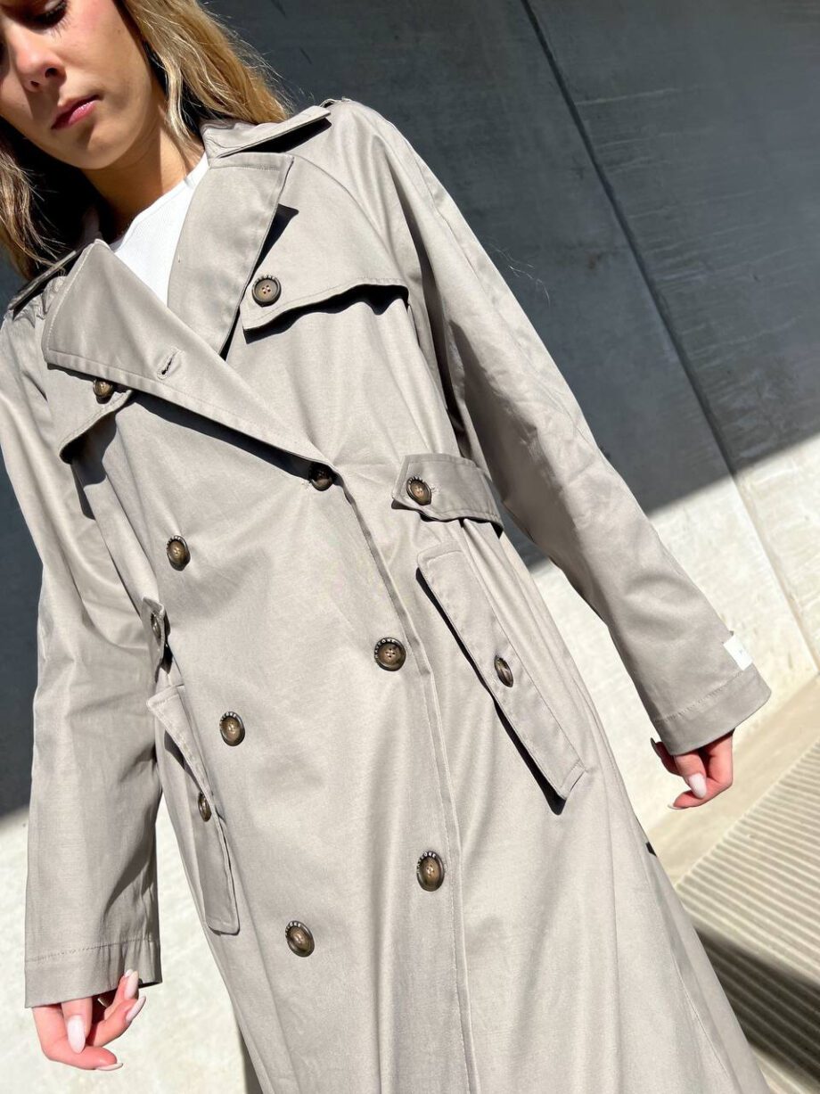 Shop Online Trench lungo tortora doppiopetto Have One