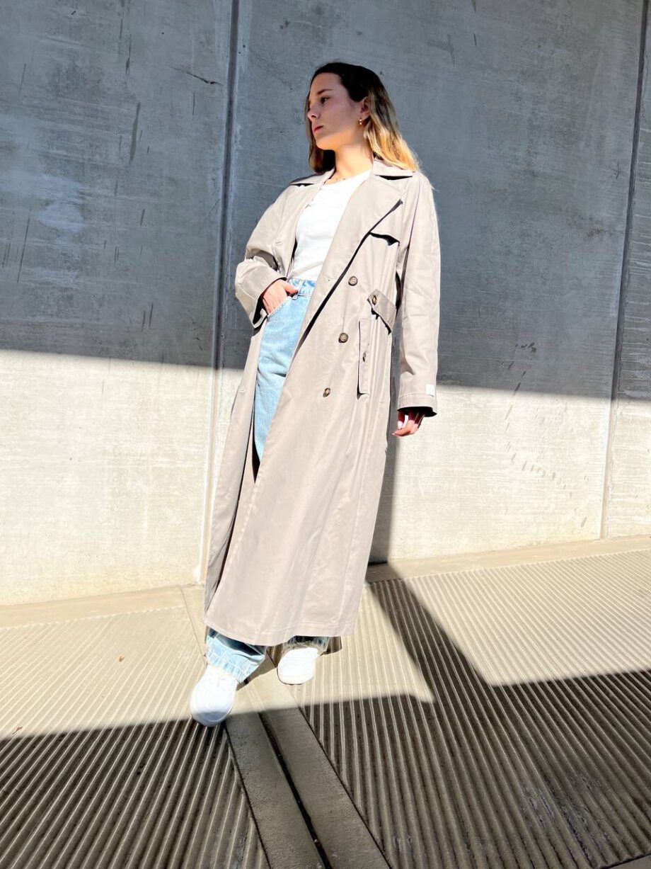 Shop Online Trench lungo tortora doppiopetto Have One