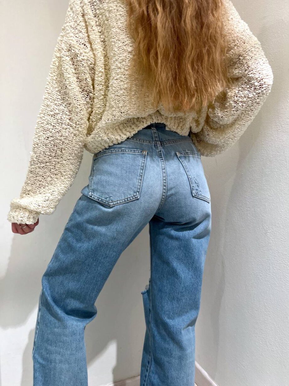 Shop Online Jeans morbido chiaro con rotture Vicolo