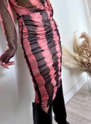 Shop Online Longuette in tulle rosa e nera HaveOne
