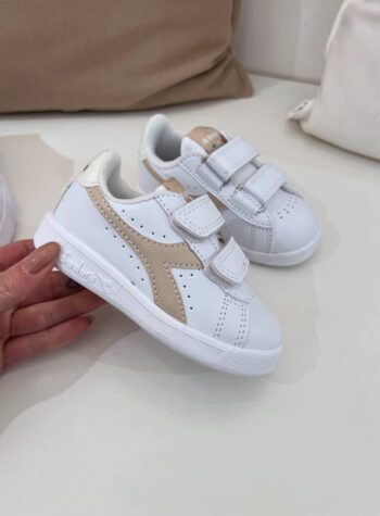 Shop Online Sneakers game step girl bianche e beige Diadora