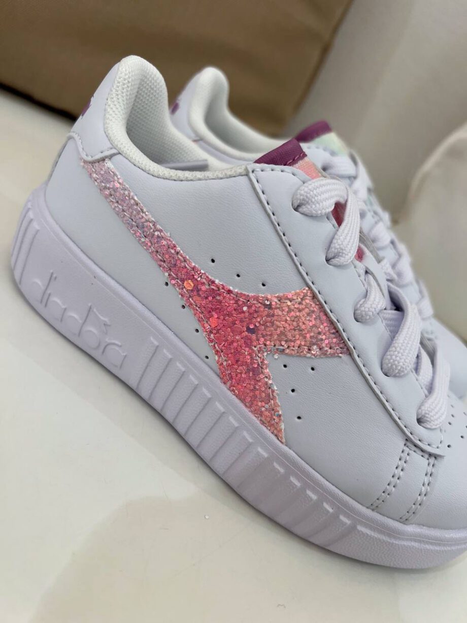 Shop Online Sneakers game step glow bianche e rosa Diadora