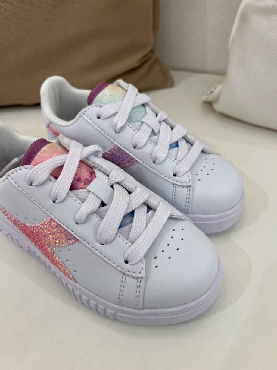 Shop Online Sneakers game step glow bianche e rosa Diadora