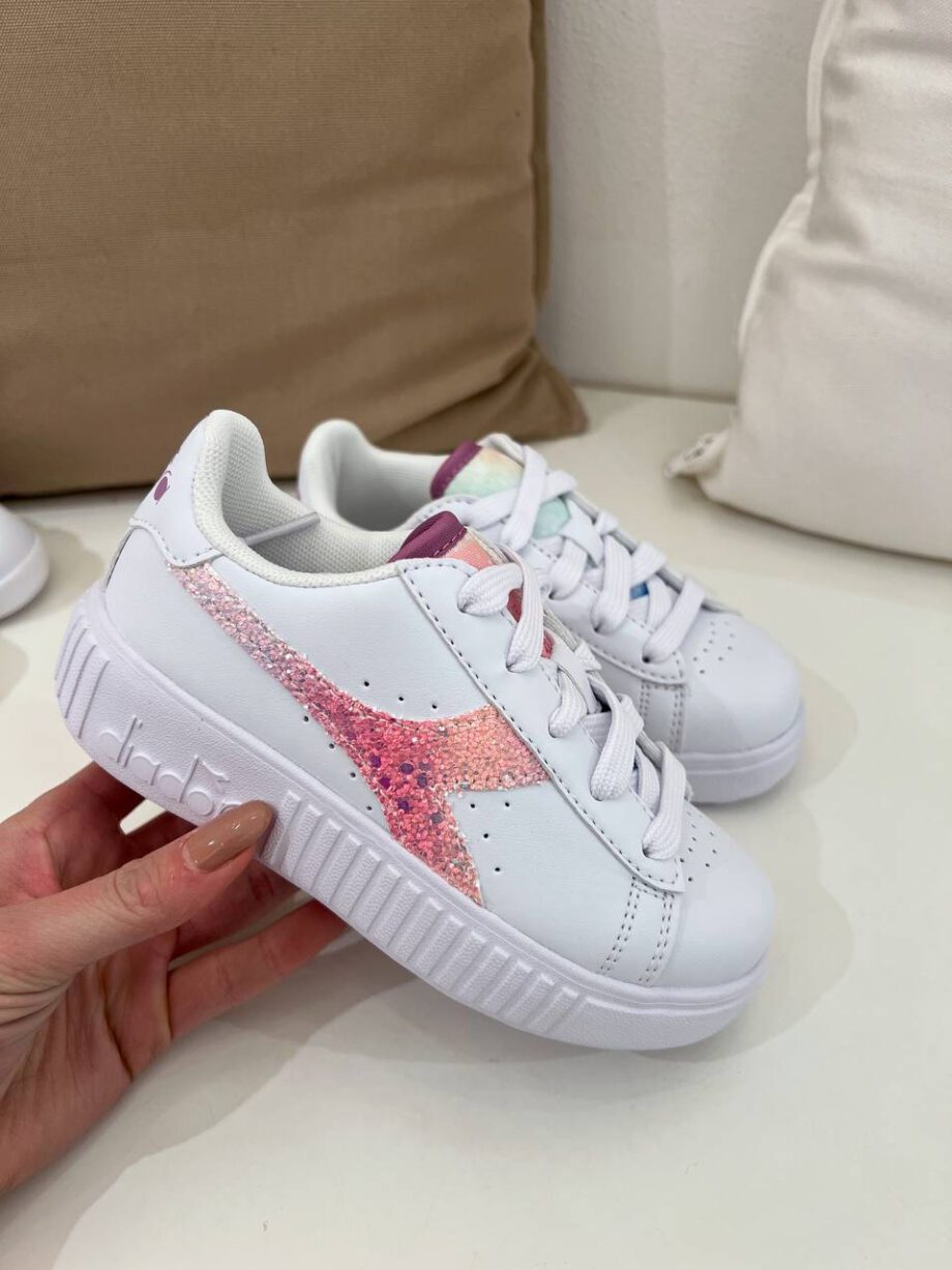 Shop Online Sneakers game step glow bianche e rosa Diadora