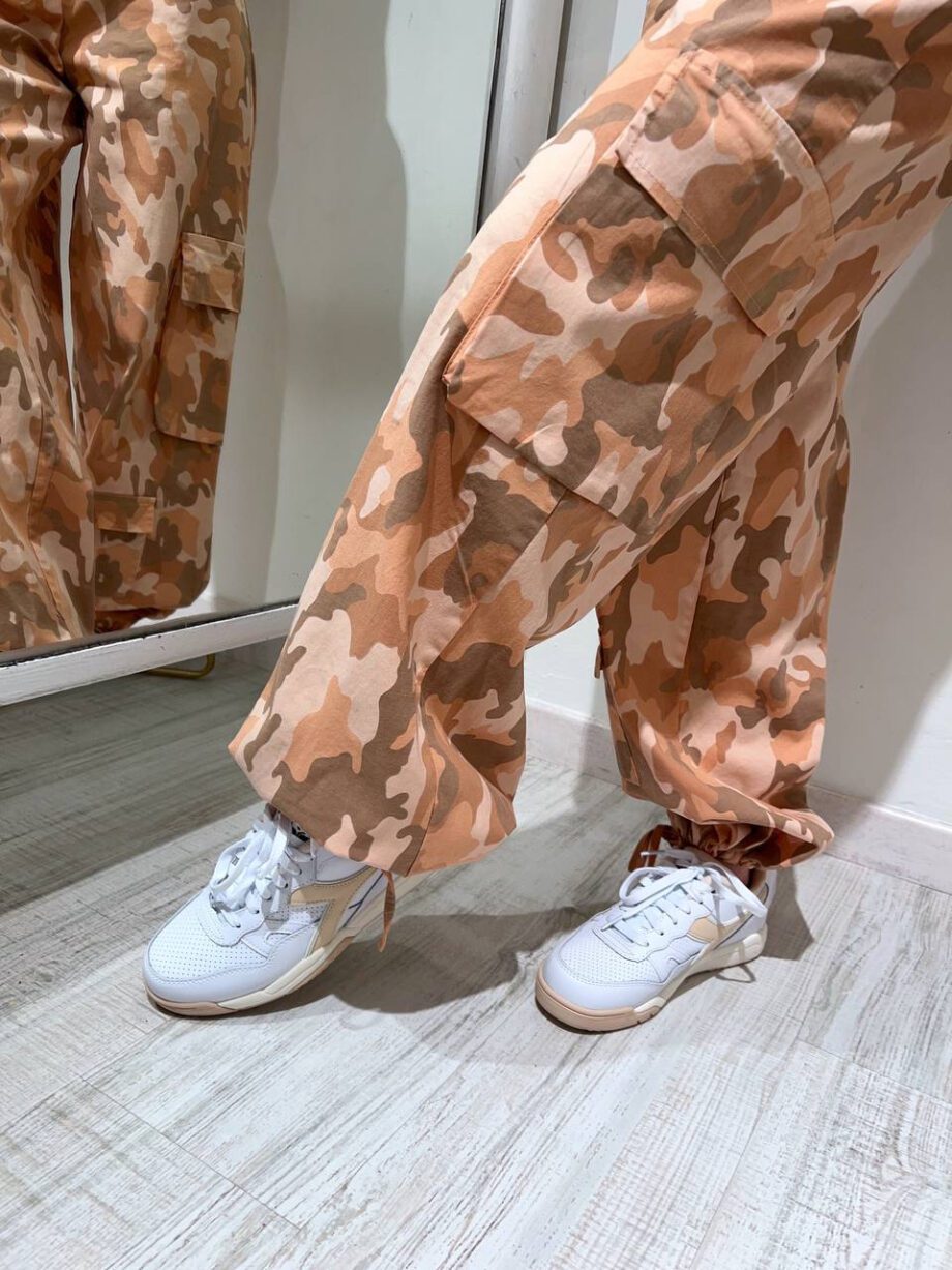 Shop Online Pantalone cargo camouflage albicocca HaveOne