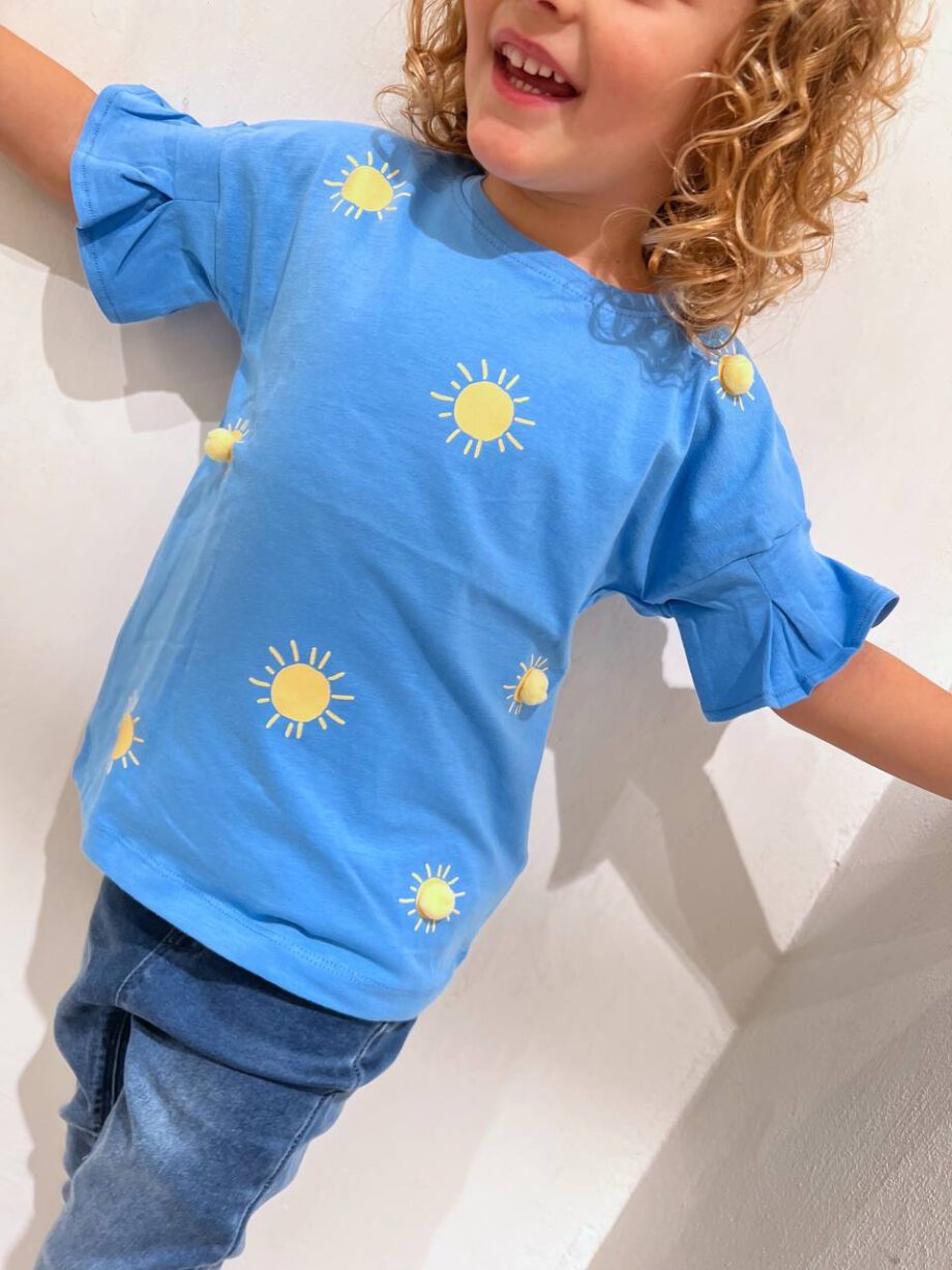 Shop Online T-shirt azzurra stampa sole Name It