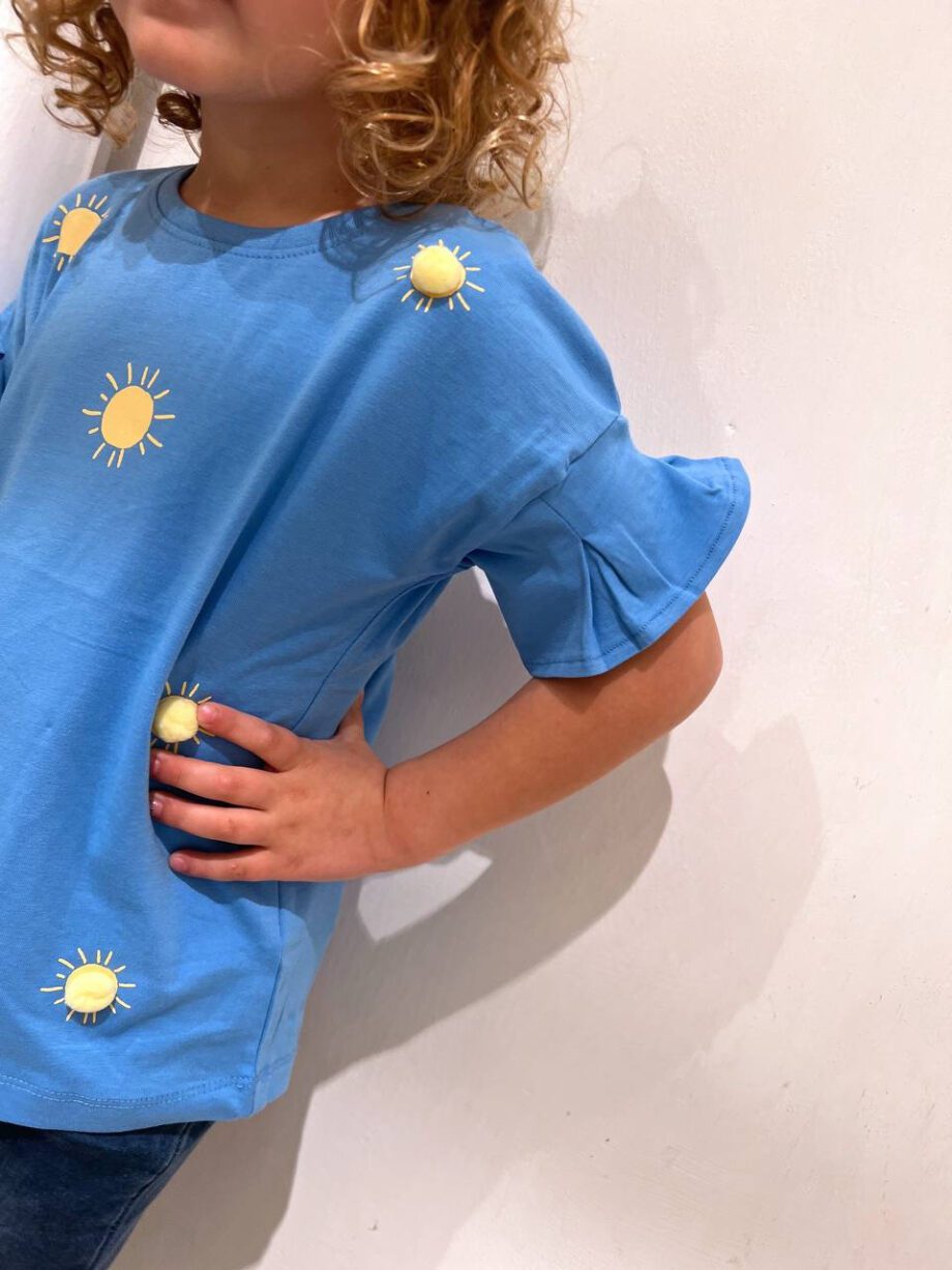 Shop Online T-shirt azzurra stampa sole Name It