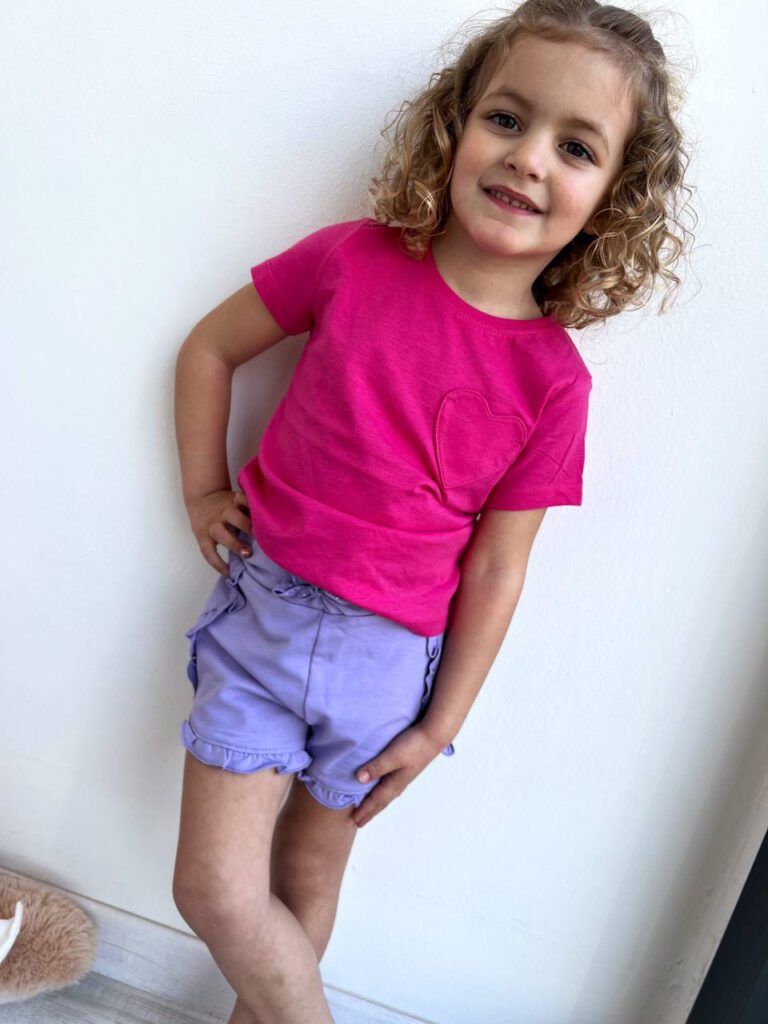 T-shirt fucsia con tasca cuore Name It Shop Online T-shirt fucsia con tasca cuore Name It