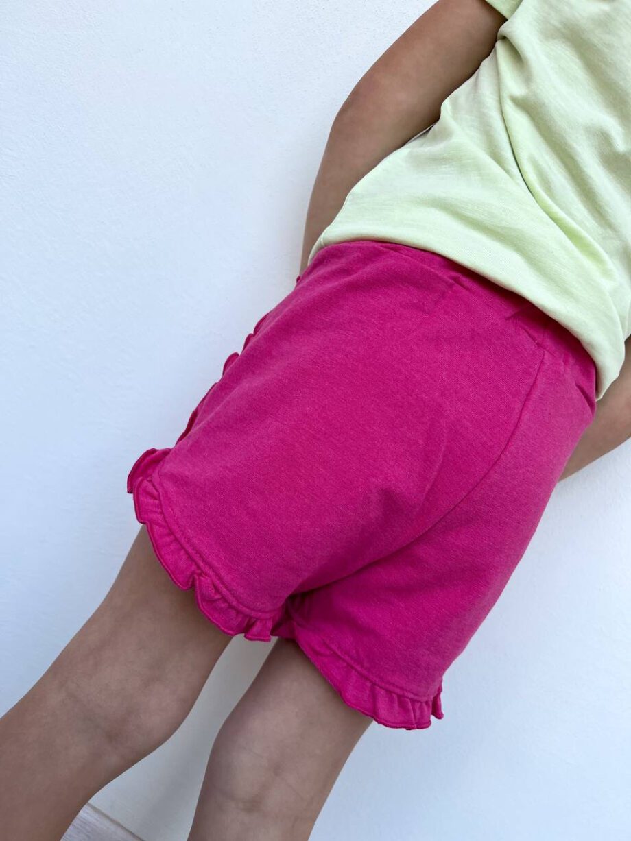 Shop Online Short in felpa fucsia con rouches Name It