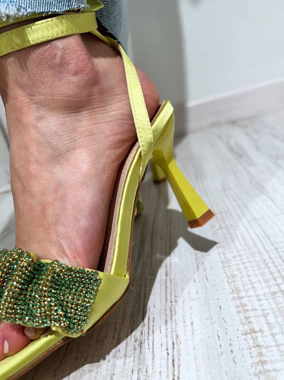 Shop Online Sandalo Jalila lime fascia strass Twentyfourhaitch