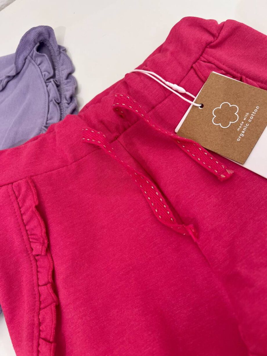 Shop Online Short in felpa fucsia con rouches Name It