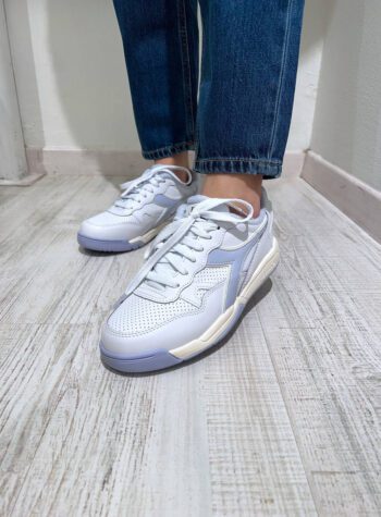 Shop Online Sneakers Winner bianche e azzurre Diadora