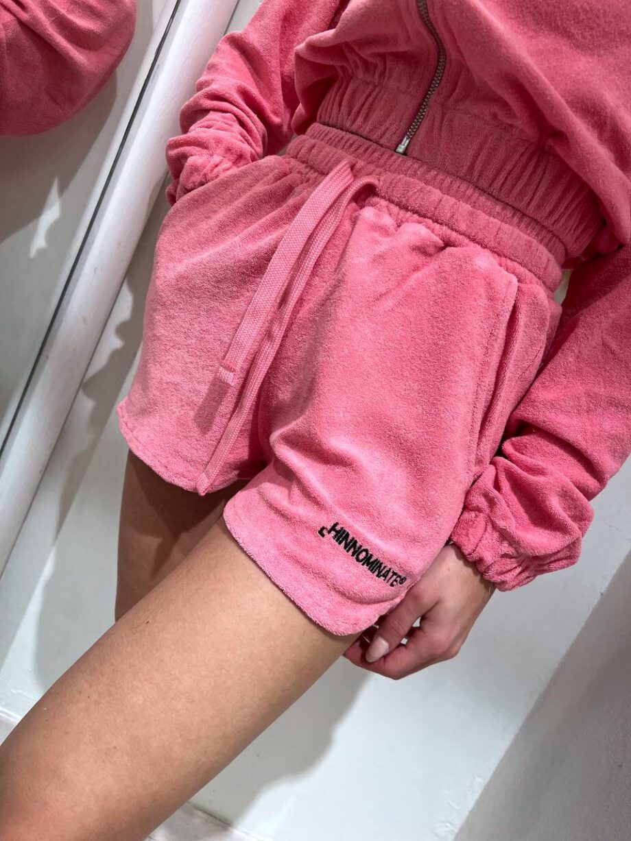 Shop Online Short in spugna rosa bubble Hinnominate