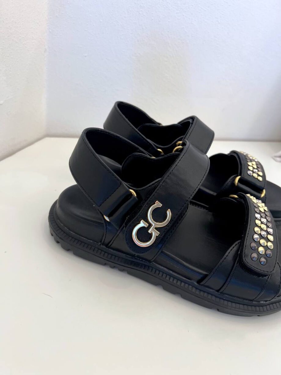 Shop Online Sandalo all studs nero Gio Cellini