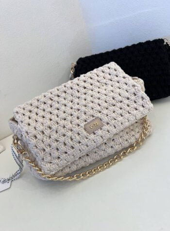 Shop Online Borsa Rea crochet naturale V73