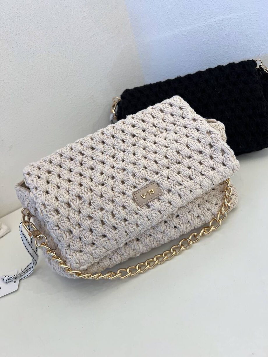 Shop Online Borsa Rea crochet naturale V73