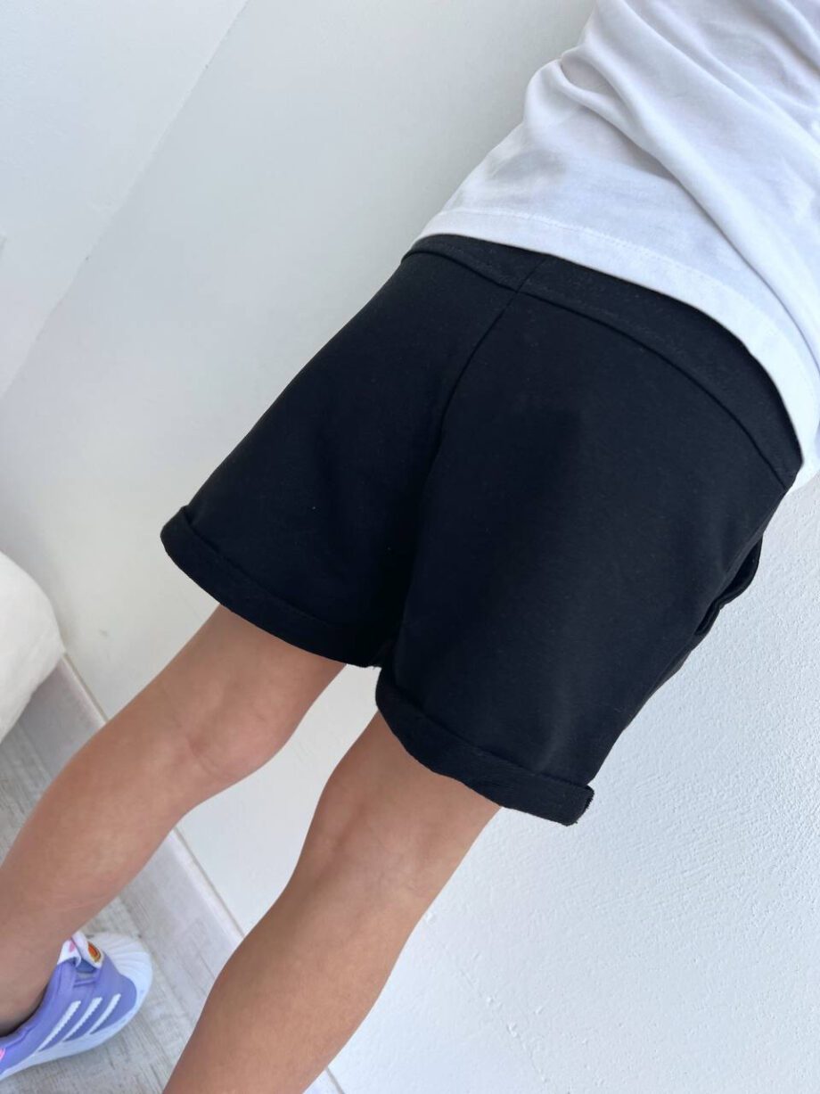 Shop Online Short in felpa nero con coulisse Name It