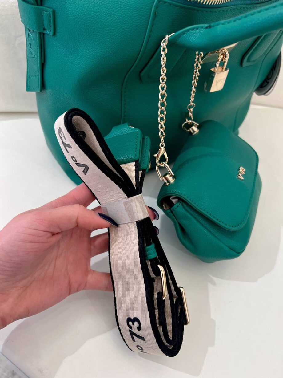 Shop Online Borsa Mariel shopper verde Mariel V73