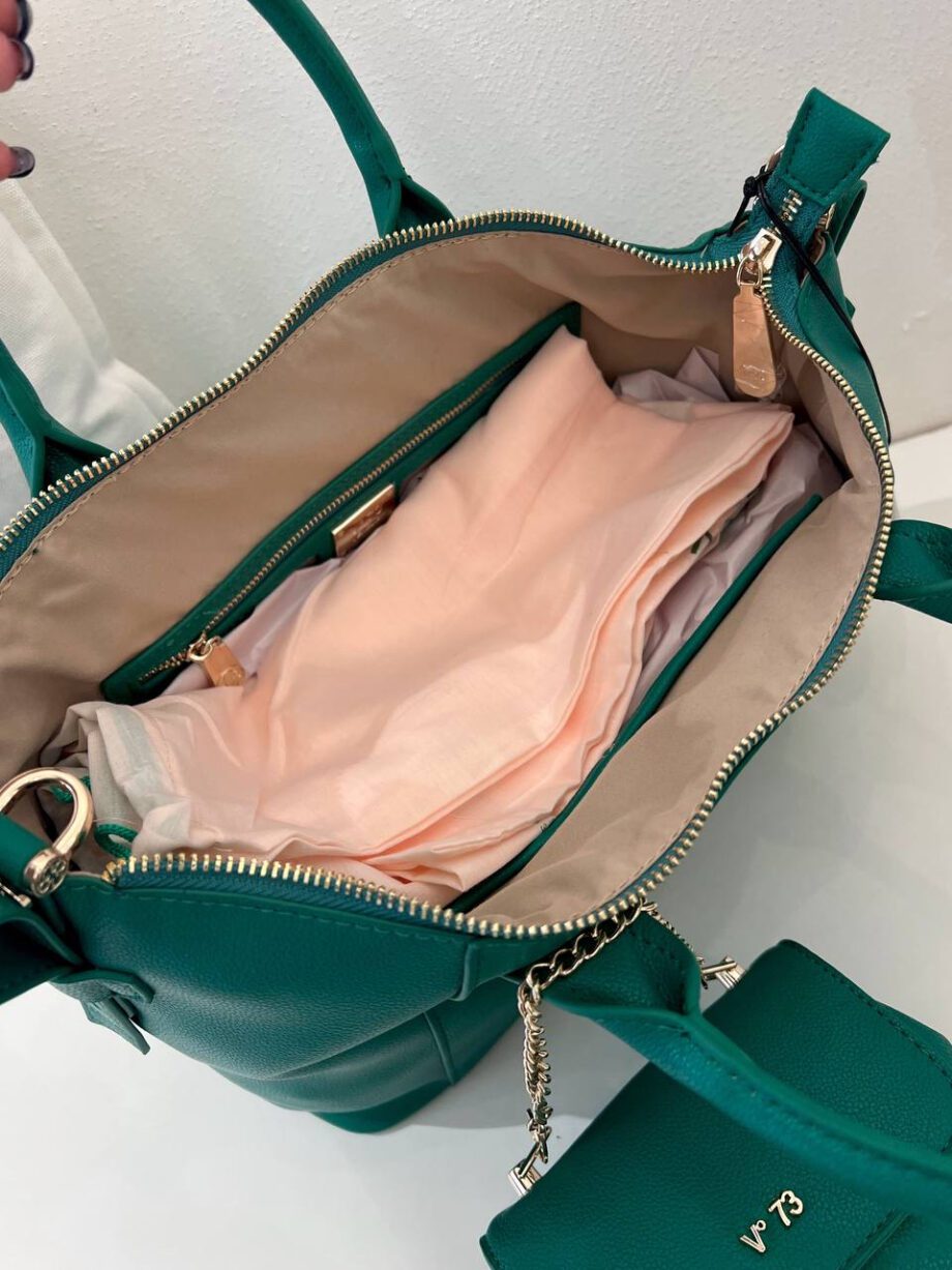 Shop Online Borsa Mariel shopper verde Mariel V73