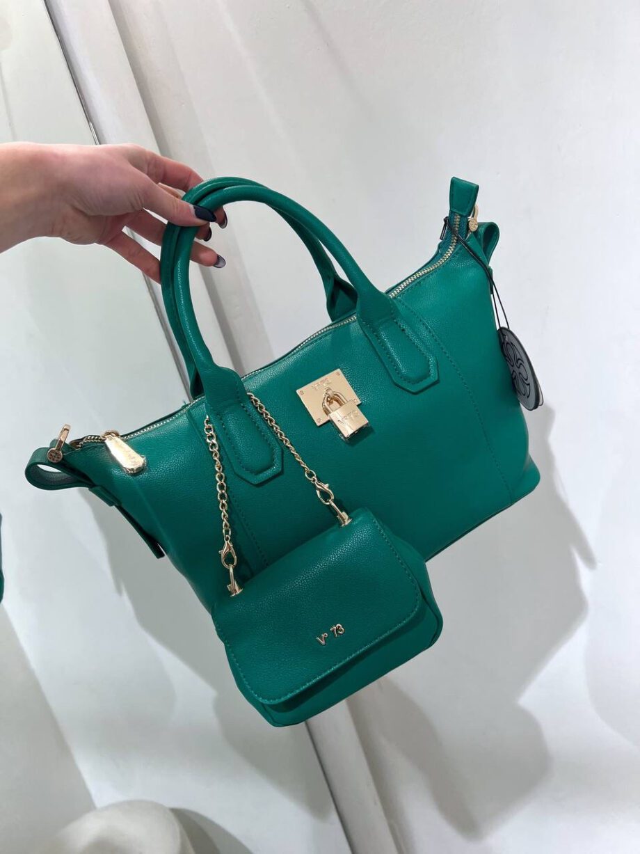 Shop Online Borsa Mariel shopper verde Mariel V73