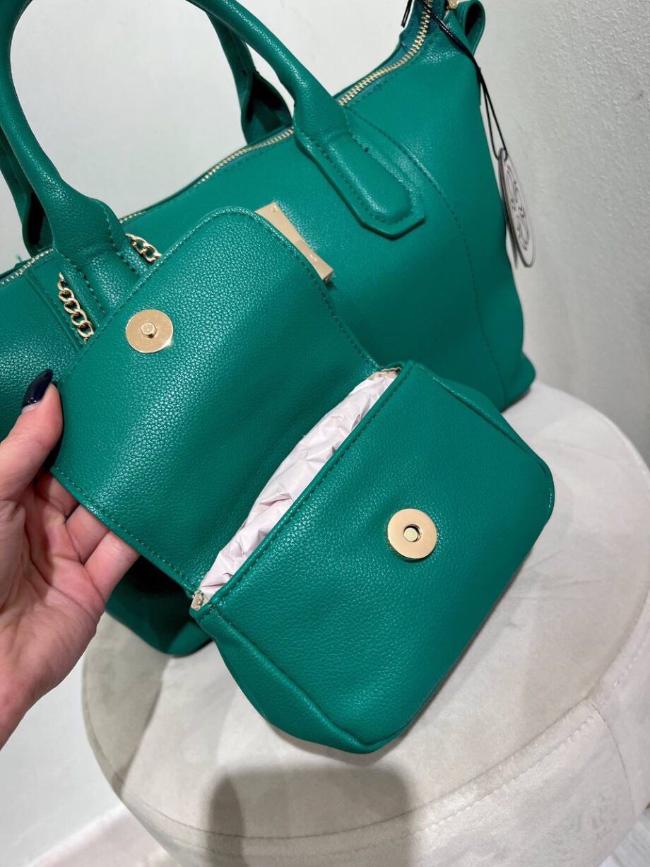 Shop Online Borsa Mariel shopper verde Mariel V73